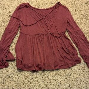 American Eagle Outfitters Dusty Rose Blouse